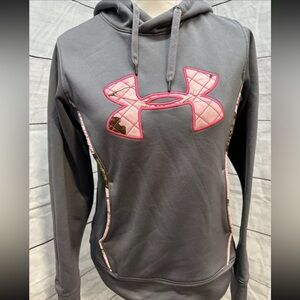 Under Armour Camo Woman’s Hoodie Gray With Pocket Small